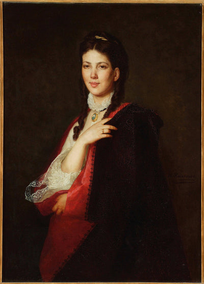 Portret Leonii Blühdorn, Pasierbicy Artysty in modern living room