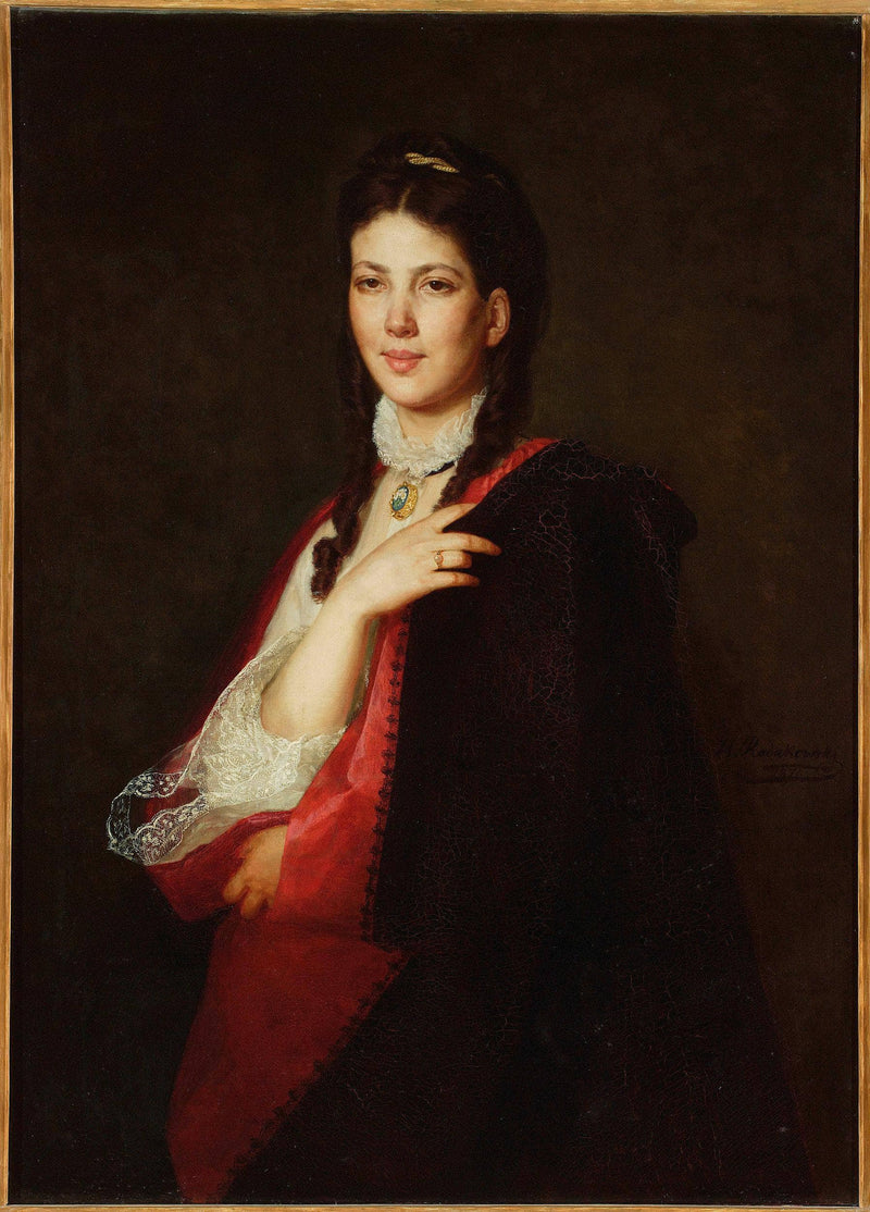 Portret Leonii Blühdorn, Pasierbicy Artysty by Henryk Rodakowski — Oil Painting Reproduction