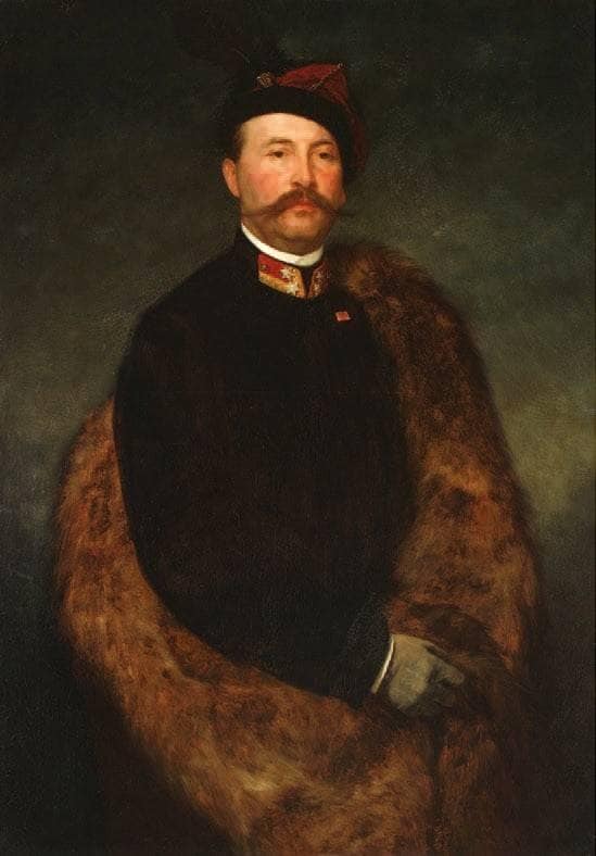 Portret Maksymiliana Rodakowskiego, Brata Artysty by Henryk Rodakowski — Oil Painting Reproduction