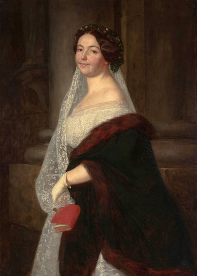 Portret Siostry Artysty, Wandy Müller-wandau, W Stroju Ålubnym in kitchen