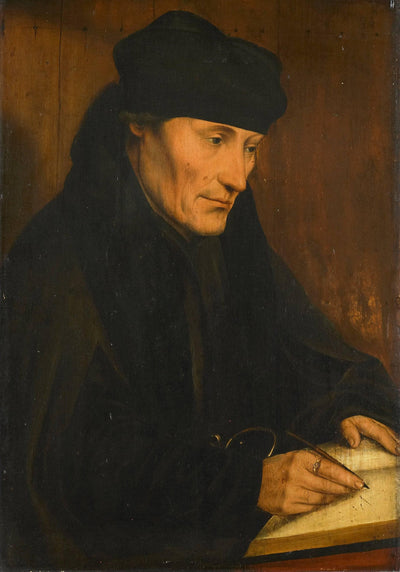 Portret Van Desiderius Erasmus in hallway