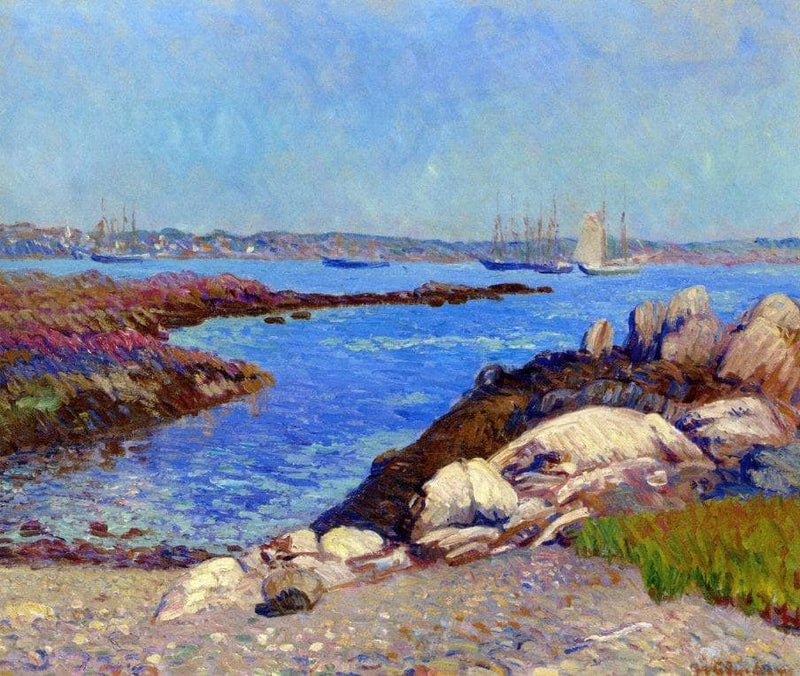 Portsmouth Harbor, New Hampshire by William James Glackens — Oil Painting Reproduction