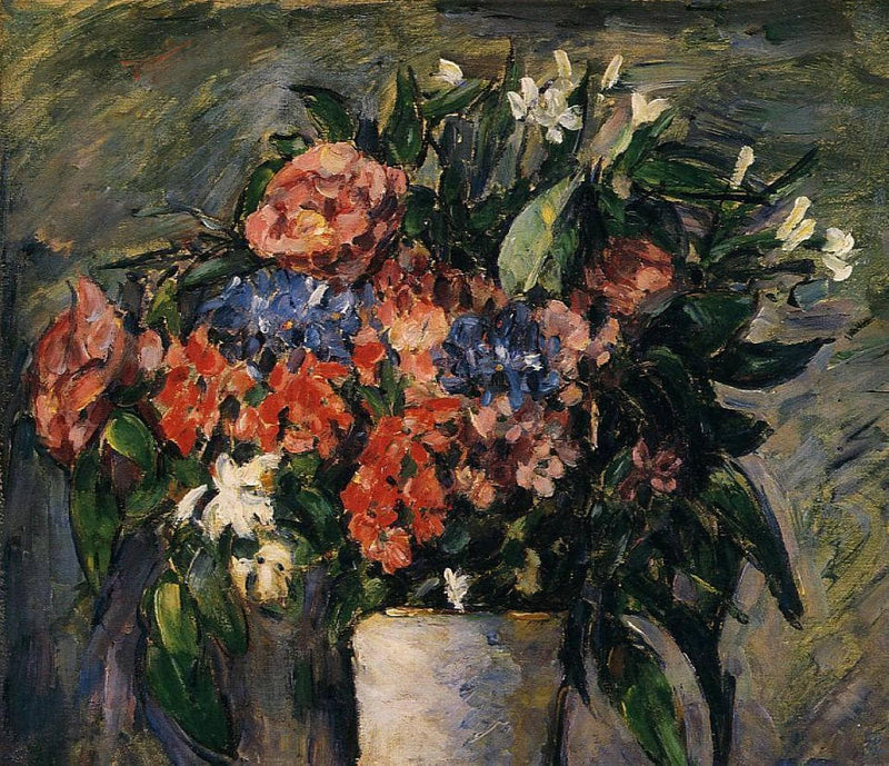 Pot of Flowers by Paul Cezanne — Oil Painting Reproduction