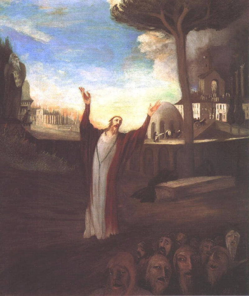 Praying Saviour by Tivadar Kosztka Csontvary — Oil Painting Reproduction