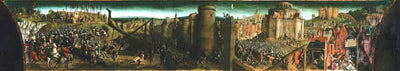 Predella in Ghent - Conquest of Jerusalem by Titus in dining room