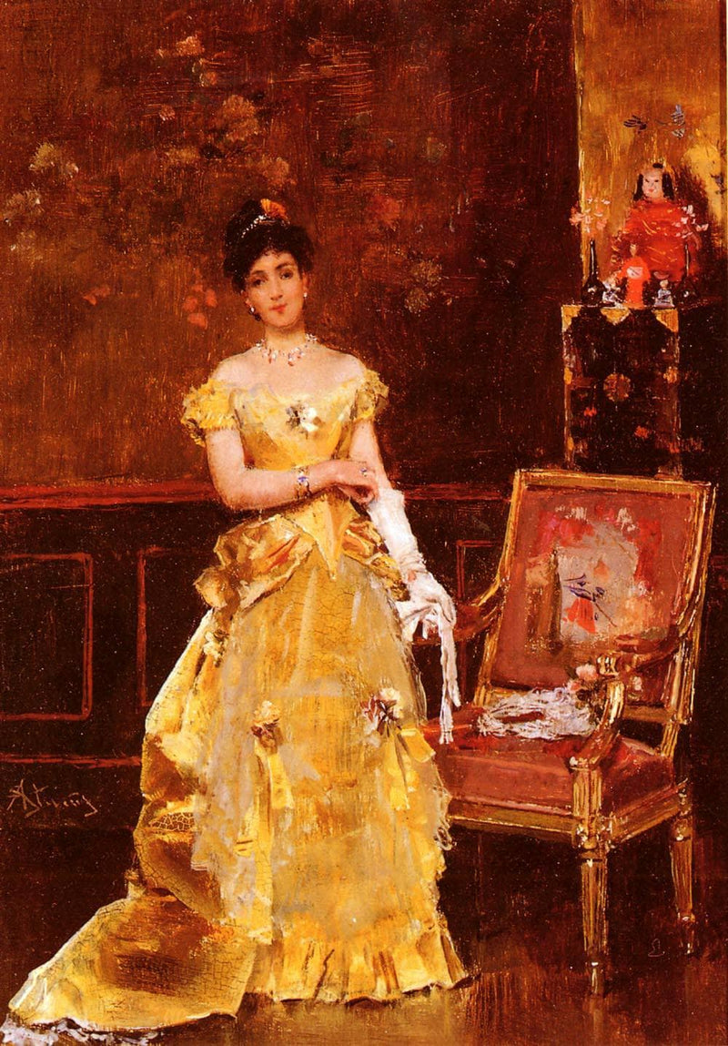 Preparing For The Ball by Alfred Stevens — Oil Painting Reproduction
