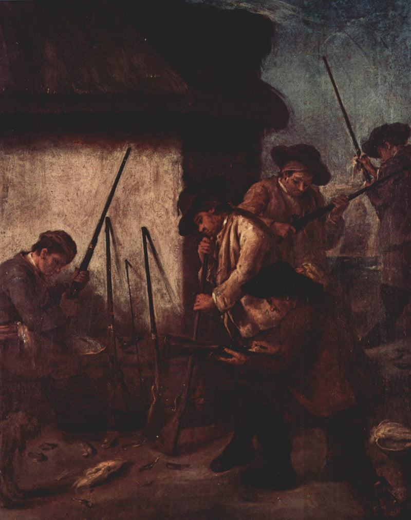 Preparing the Guns by Pietro Longhi — Oil Painting Reproduction