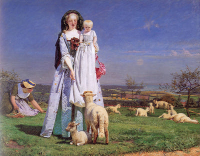 Pretty Baa-Lambs in living room