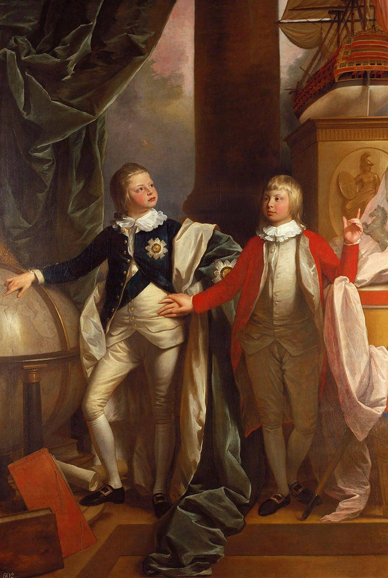 Princes William and Edward by Benjamin West — Oil Painting Reproduction