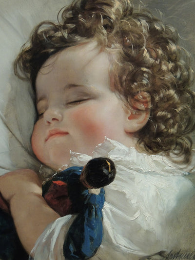 Princess Marie Franziska von Liechtenstein Aged Two in entryway
