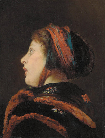 Profile of a young woman from Fanø in study