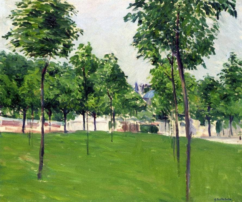 Promenade at Argenteuil by Gustave Caillebotte — Oil Painting Reproduction