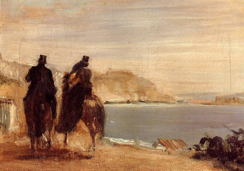 Promenade by the Sea by Edgar Degas — Oil Painting Reproduction