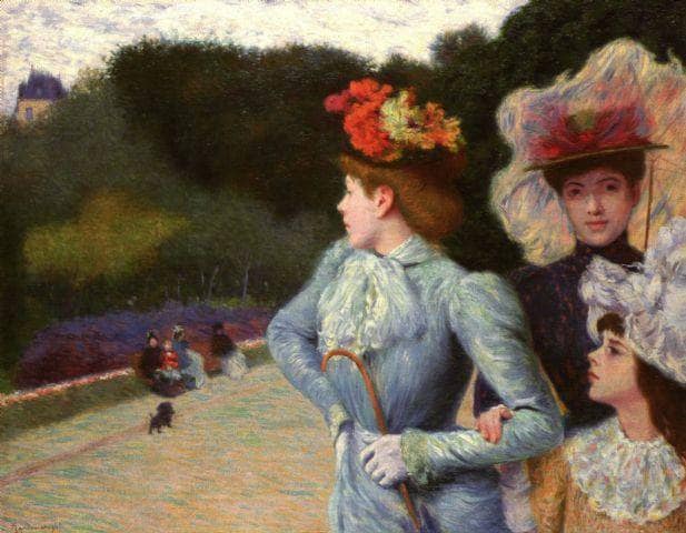 Promenade by Federico Zandomeneghi — Oil Painting Reproduction