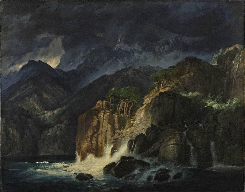 Prometheuslandschaft by Arnold Böcklin — Oil Painting Reproduction