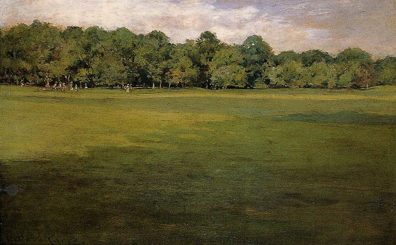 Prospect Park, aka Croquet Lawn Prospect Park by William Merritt Chase — Oil Painting Reproduction