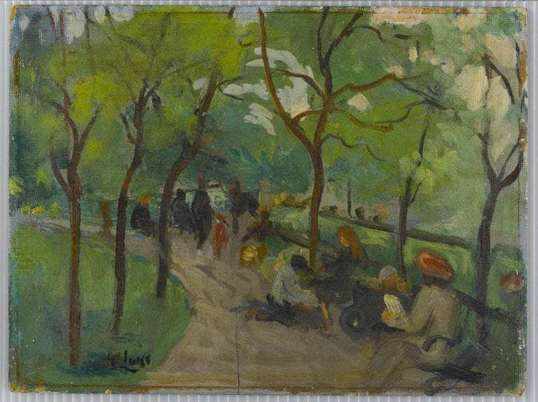 Prospect Park by George Luks — Oil Painting Reproduction