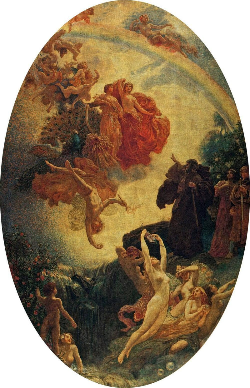 Prospero Summoning Nymphs and Deities by Herbert James Draper — Oil Painting Reproduction