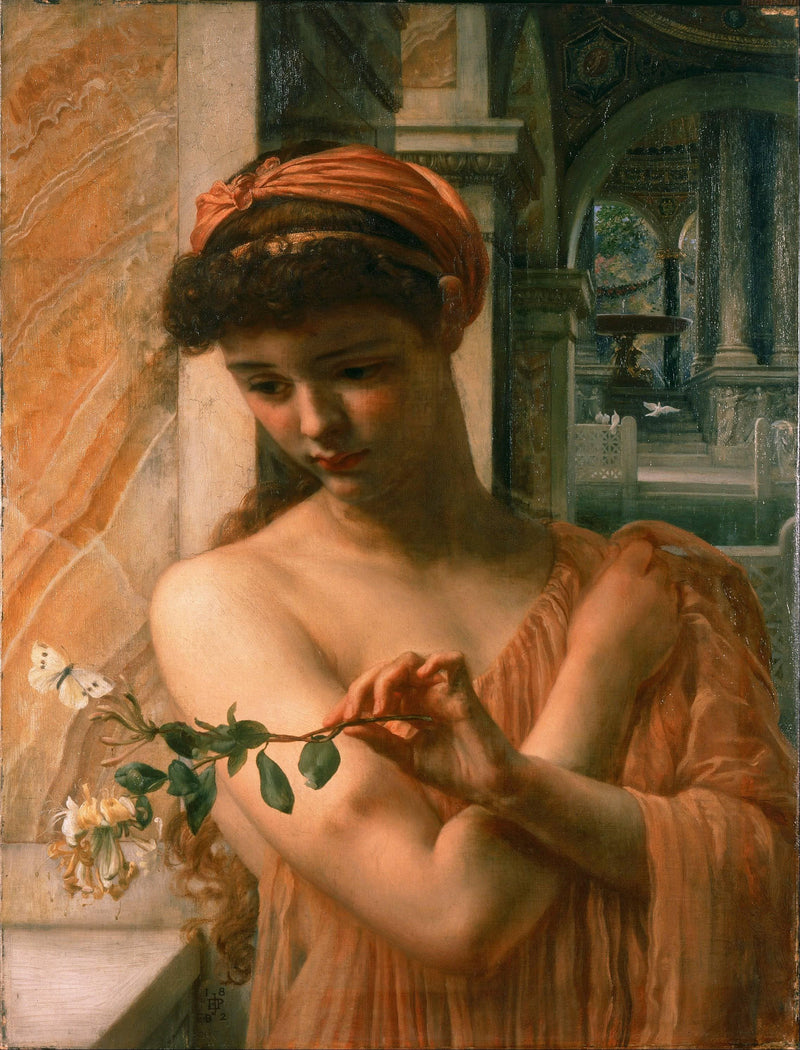 Psyche in the Temple of Love by Edward Poynter — Oil Painting Reproduction