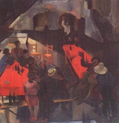 Pub by Vilmos Aba-Novak — Oil Painting Reproduction