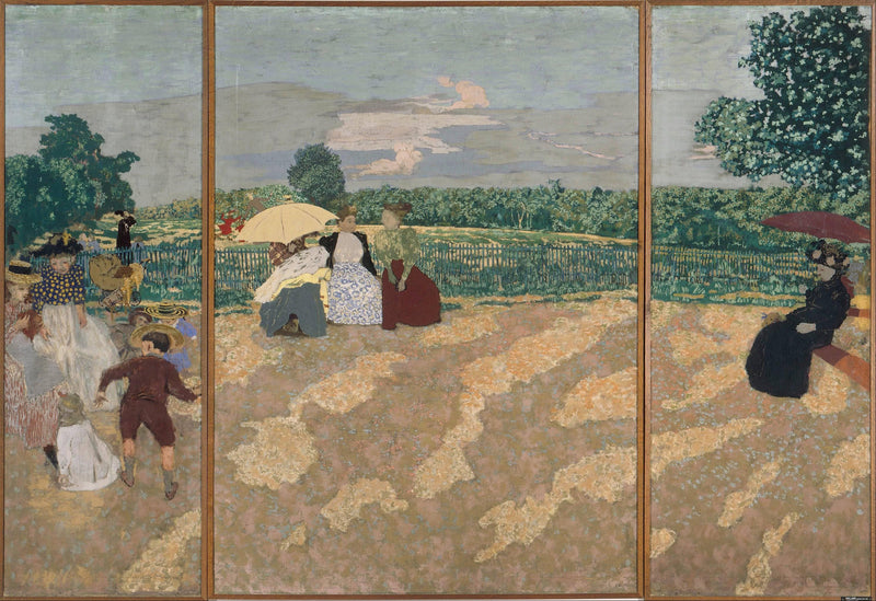 Public Gardens by Edouard Vuillard — Oil Painting Reproduction