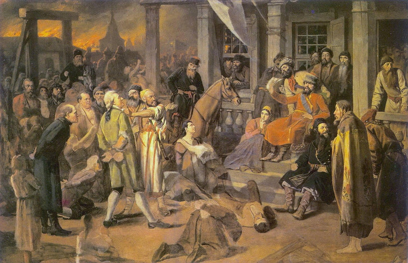 Pugachev`s Judgement by Vasily Perov — Oil Painting Reproduction