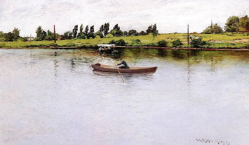 Pulling for Shore by William Merritt Chase — Oil Painting Reproduction