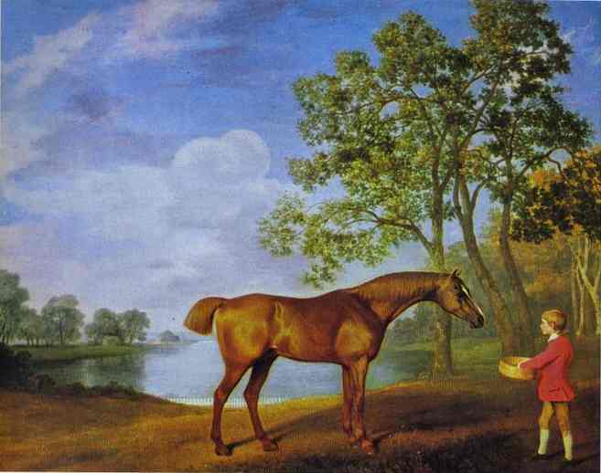 Pumpkin with a Stable Lad by George Stubbs — Oil Painting Reproduction