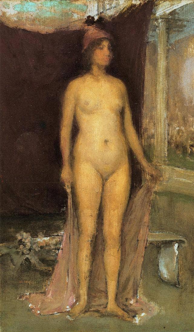 Purple and Gold Phryne the Superb - Builder of Temples by James McNeill Whistler — Oil Painting Reproduction