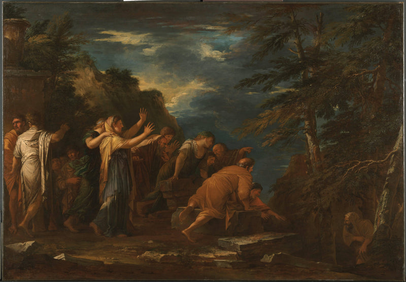 Pythagoras Emerging from the Underworld by Salvator Rosa — Oil Painting Reproduction