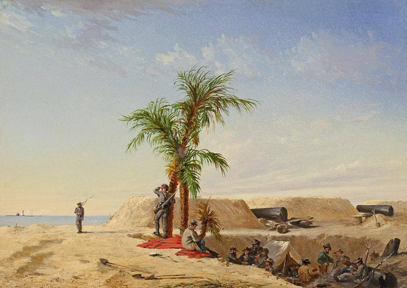 Quaker Battery, 1864 by Conrad Wise Chapman — Oil Painting Reproduction