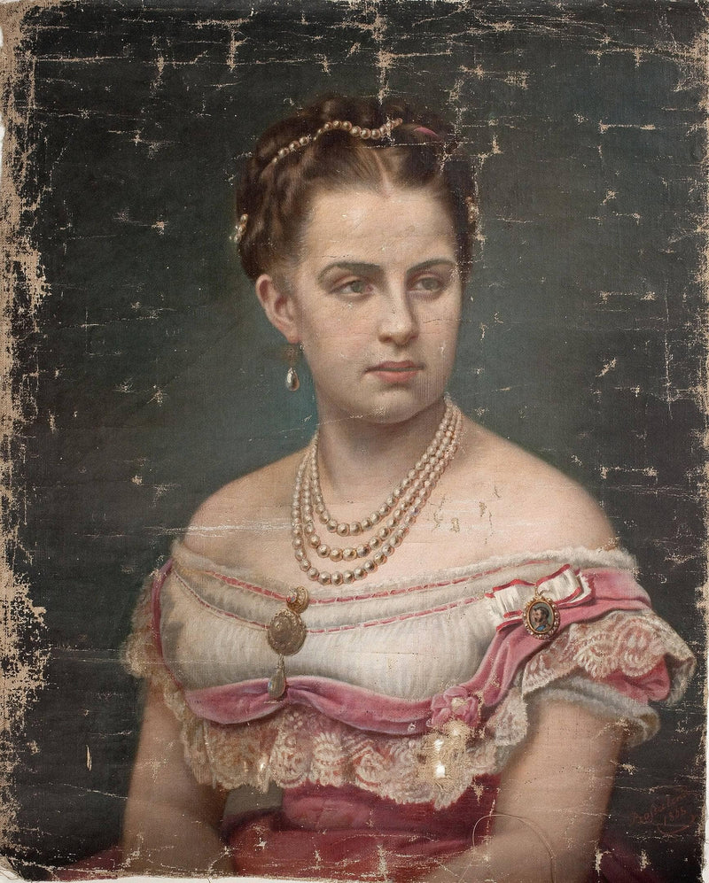 Queen Olga of Greece by Elisabeth Jerichau-Baumann — Oil Painting Reproduction