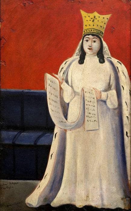 Queen Tamar of Georgia by Niko Pirosmani — Oil Painting Reproduction