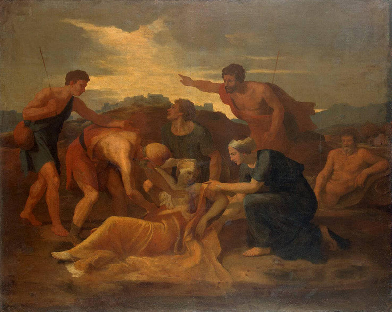 Queen Zenobia Found on the Banks of the Arax by Nicolas Poussin — Oil Painting Reproduction