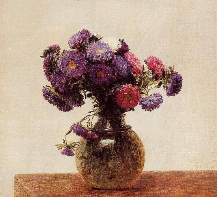 Queens Daisies by Henri Fantin-Latour — Oil Painting Reproduction