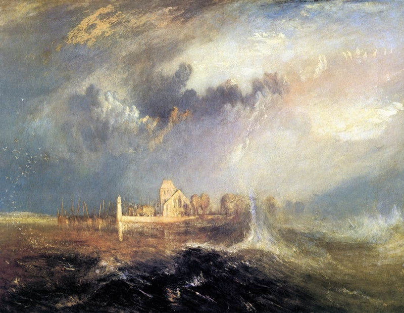 Quillebeuf, at the Mouth of Seine by J.M.W. Turner — Oil Painting Reproduction