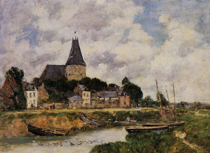 Quittebeuf by Eugene Boudin — Oil Painting Reproduction