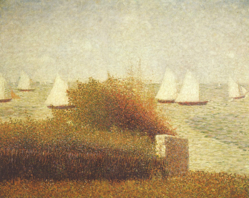 Race in Grandcamp by Georges Seurat — Oil Painting Reproduction