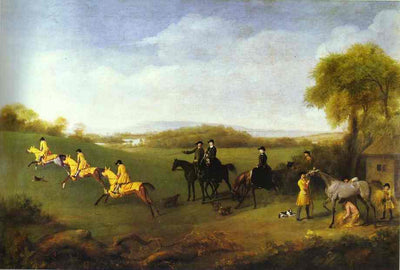 Racehorses Belonging to the Duke of Richmond Exercising at Goodwood in dining room