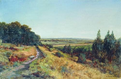 Radishchevskaya estate of Bogolyubov (homestead Ablyazov) by Alexey Bogolyubov — Oil Painting Reproduction