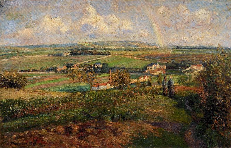 Rainbow, Pontoise by Camille Pissarro — Oil Painting Reproduction
