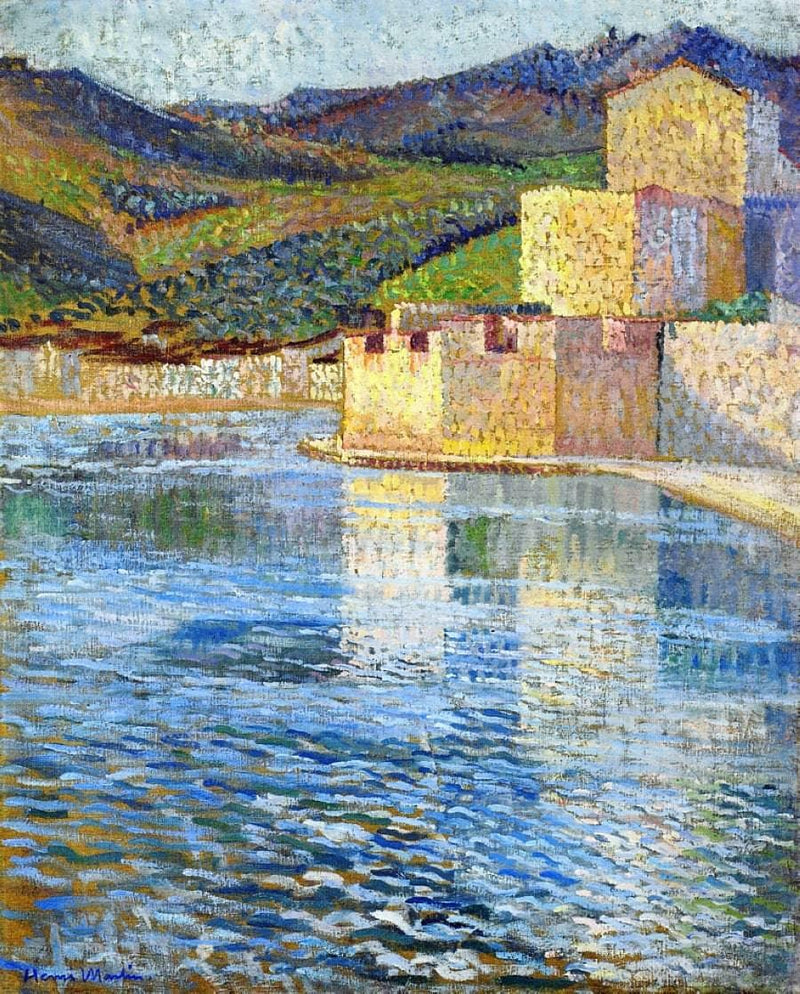 Ramparts at Collioure by Henri Martin — Oil Painting Reproduction