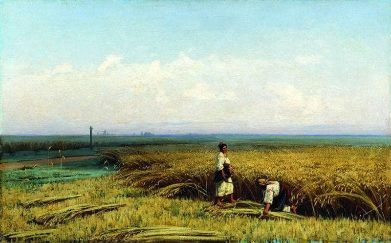 Reaping. Hiok. by Volodymyr Orlovsky — Oil Painting Reproduction