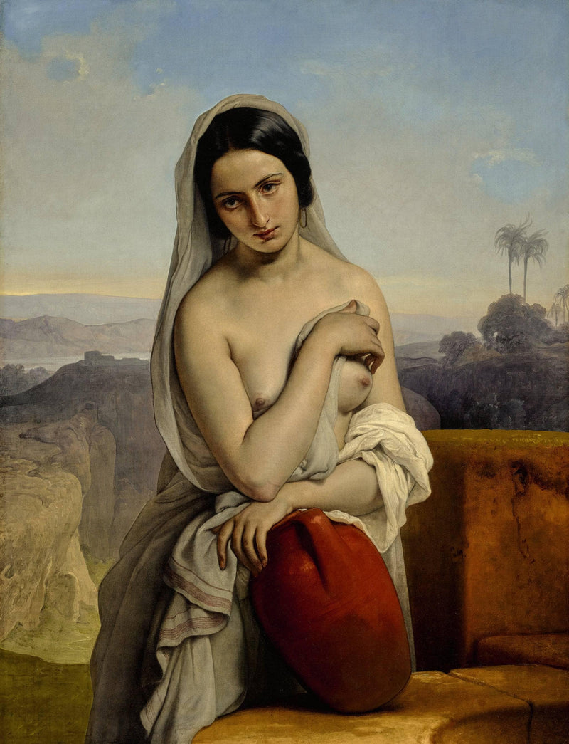 Rebecca at the well by Francesco Hayez — Oil Painting Reproduction