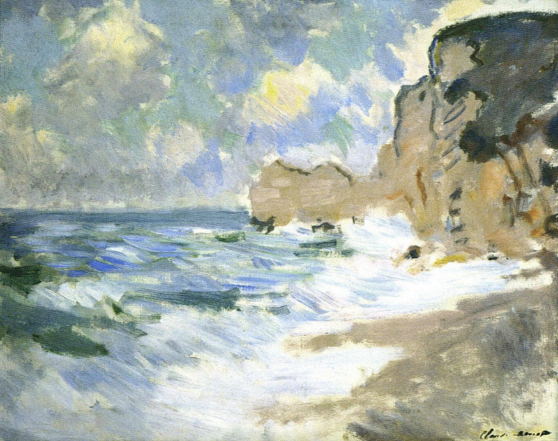 Receding Waves by Claude Monet — Oil Painting Reproduction