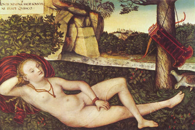 Reclining Diana in dining room