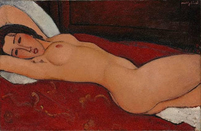 Reclining nude in entryway