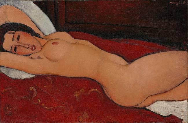 Reclining nude by Amedeo Modigliani — Oil Painting Reproduction