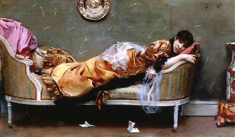 Reclining Woman by Julius LeBlanc Stewart — Oil Painting Reproduction