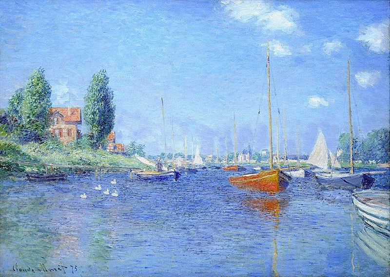 Red Boats, Argenteuil by Claude Monet — Oil Painting Reproduction